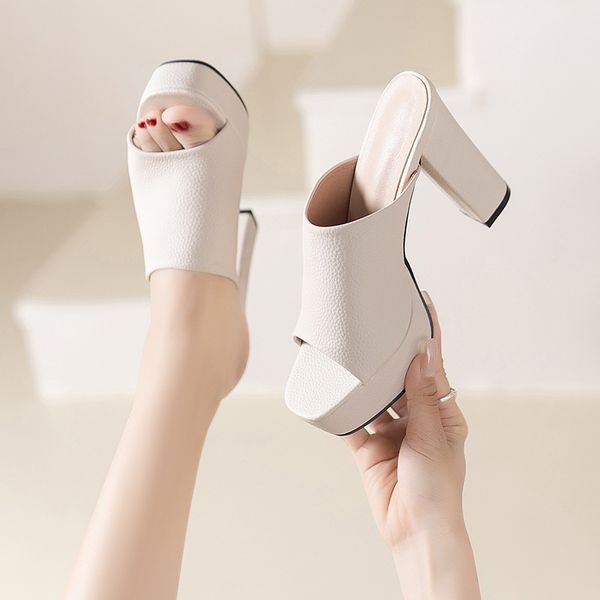 plus size high heels summer new fashion european and american fashion fishmouth sandals women's waterproof slipper women's shoes, Black
plus size high heels summer new fashion european and american fashion fishmouth sandals women's waterproof slipper women's shoes, Black