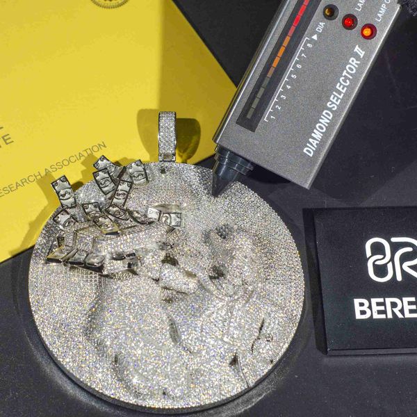 pass tester hiphop iced out vvs moissanite letter name pendant hip hop jewelry 925 sterling silver 4 inch round pendant
pass tester hiphop iced out vvs moissanite letter name pendant hip hop jewelry 925 sterling silver 4 inch round pendant