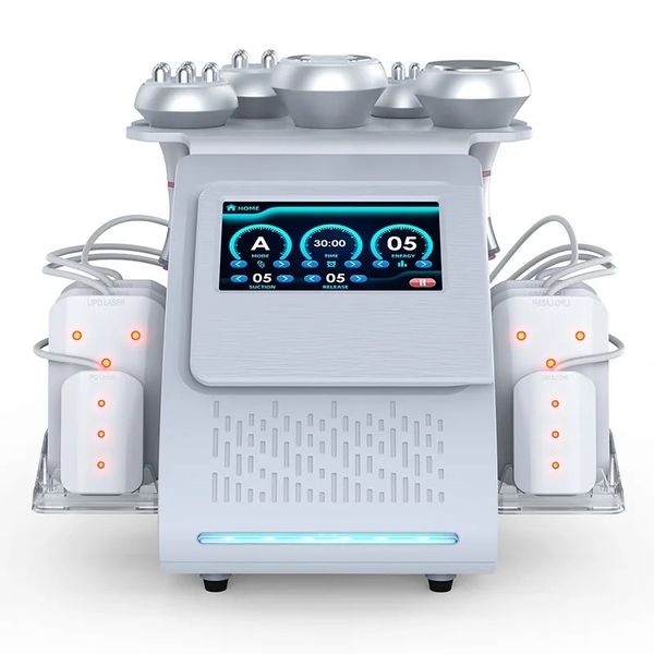 

6 in 1 80k radio frequency ultrasonic ultrasound fat lipolaser slimming cellulite rf vacuum system cavitation machine