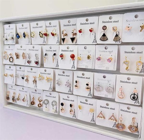20 pairs lot whole stainless steel stud earrings designs for girls and women 210610324c5264208, Golden;silver
20 pairs lot whole stainless steel stud earrings designs for girls and women 210610324c5264208, Golden;silver