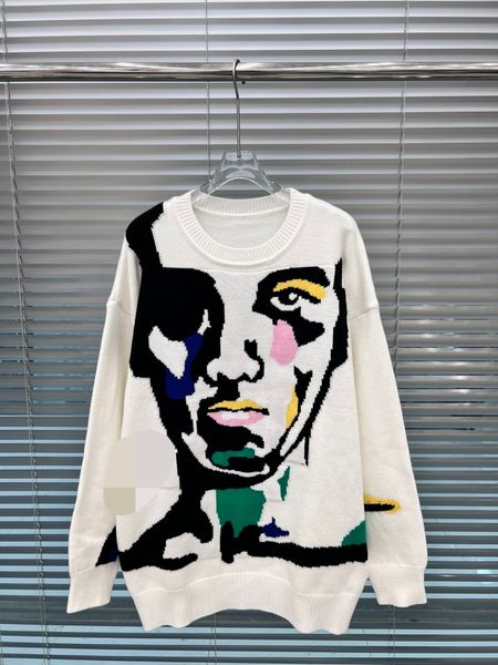 726 2023 autumn runway pullover brand same style pullover sweater long sleeve black white.crew neck fashion clothes womens qian688, White;black
726 2023 autumn runway pullover brand same style pullover sweater long sleeve black white.crew neck fashion clothes womens qian688, White;black