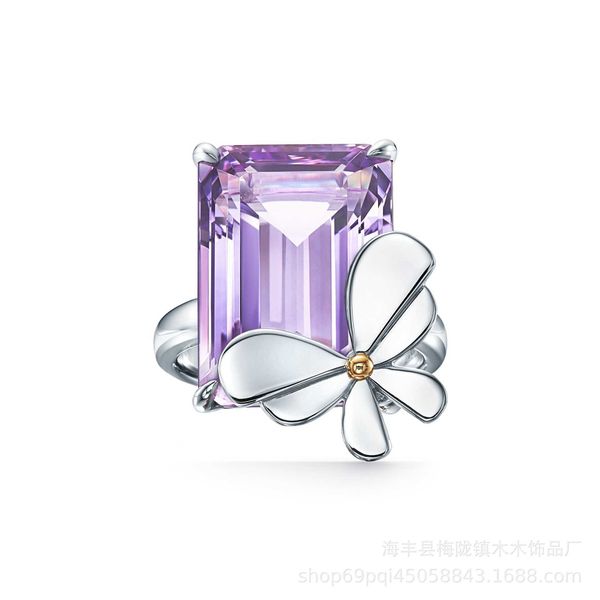 versatile tiffay style ring female butterfly blue diamond personality versatile fashion ins b037, Silver
versatile tiffay style ring female butterfly blue diamond personality versatile fashion ins b037, Silver