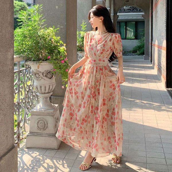 pink french v neck floral chiffon short sleeved dress for womens summer style super fairy waist lace holiday, Black;gray
pink french v neck floral chiffon short sleeved dress for womens summer style super fairy waist lace holiday, Black;gray
