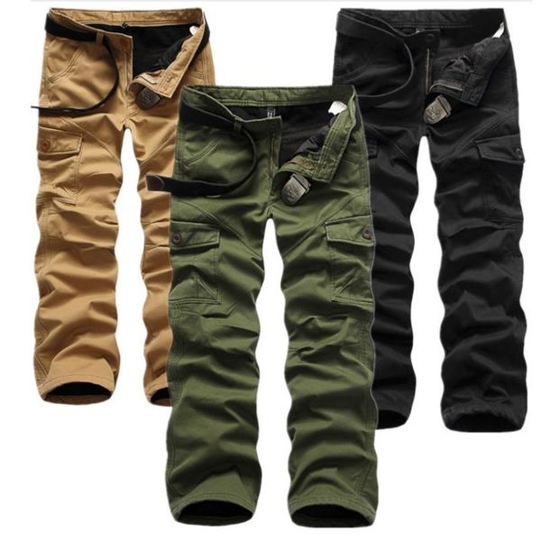 plus size 40 winter baggy cargo pants men brushed trousers warm fleece thickened overalls multi-pocket straight slacks men's clothing b, Black 
plus size 40 winter baggy cargo pants men brushed trousers warm fleece thickened overalls multi-pocket straight slacks men's clothing b, Black