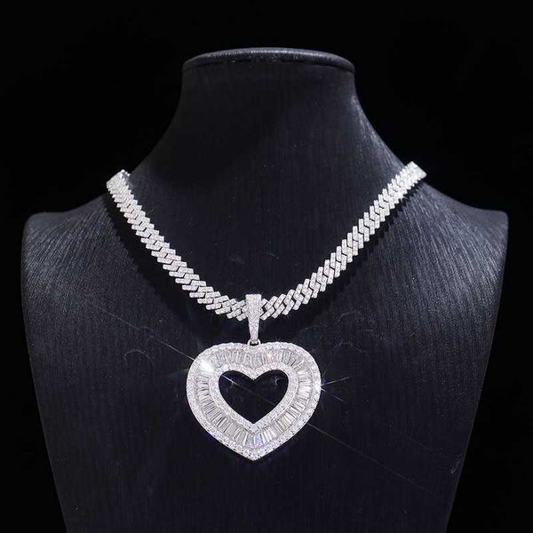 augain custom rapper miami cuban chain necklace with heart pendent 925 sterling silver hiphop pendant
augain custom rapper miami cuban chain necklace with heart pendent 925 sterling silver hiphop pendant