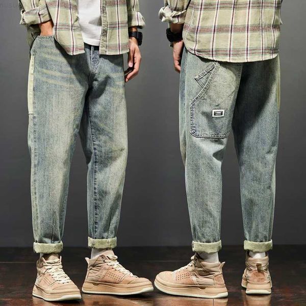 men's jeans kstun for baggy pants loose fit harem vintage clothes fashion pockets patchwork large trousers oversized 42 y2303 l230726, Blue
men's jeans kstun for baggy pants loose fit harem vintage clothes fashion pockets patchwork large trousers oversized 42 y2303 l230726, Blue
