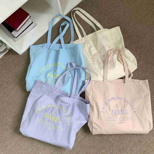 totes letter embroidery women's canvas shoulder bag large capacity student girl travel leisure handbag women's ecological shopping
totes letter embroidery women's canvas shoulder bag large capacity student girl travel leisure handbag women's ecological shopping