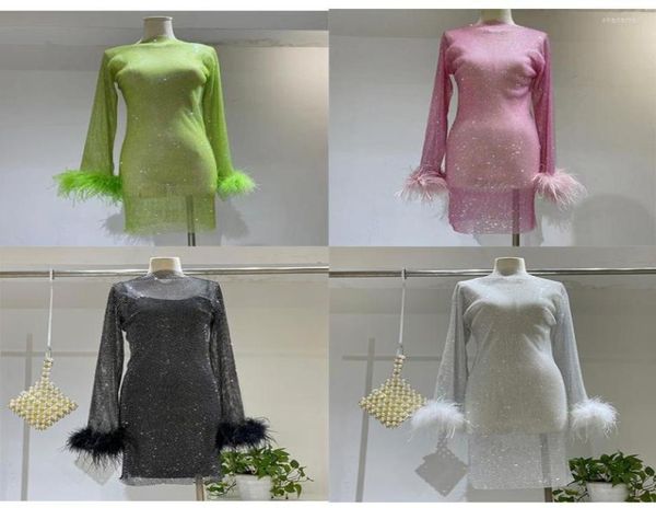 casual dresses elegant crystal see through fishnet embellished mini pink nightclub dress long sleeve feather mesh1000294, Black;gray
casual dresses elegant crystal see through fishnet embellished mini pink nightclub dress long sleeve feather mesh1000294, Black;gray