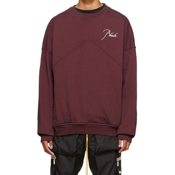 men's hoodies & sweatshirts rhude tagline logo embroidered sign retro high street niche trendy couple loose casual fleece sweatshirt to, Black
men's hoodies & sweatshirts rhude tagline logo embroidered sign retro high street niche trendy couple loose casual fleece sweatshirt to, Black