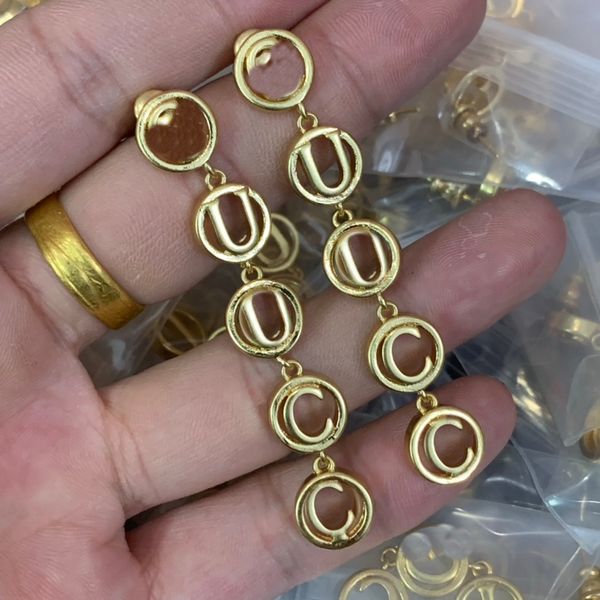 simplified letters, long circular hoop earrings dangles for woman fashion simple earring jewelry gift cgue5 --06, Silver
simplified letters, long circular hoop earrings dangles for woman fashion simple earring jewelry gift cgue5 --06, Silver