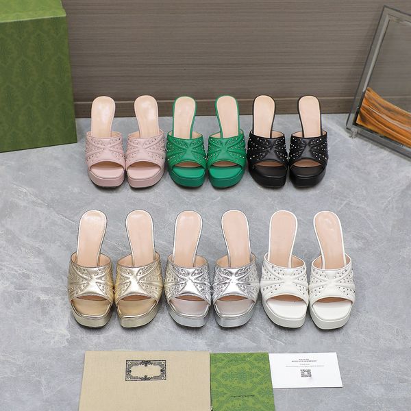 crystal mules slippers slides sandals platform pumps chunky block heels open toe women's luxury designers leather outsole evening party, Black
crystal mules slippers slides sandals platform pumps chunky block heels open toe women's luxury designers leather outsole evening party, Black