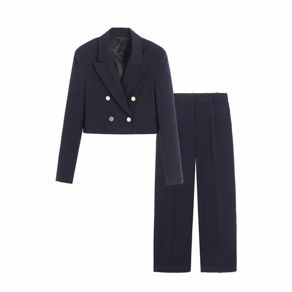 sweaters women 2023 spring new fashion double breasted cropped blazer coat vintage long sleeve female outerwear chic femme, White;black
sweaters women 2023 spring new fashion double breasted cropped blazer coat vintage long sleeve female outerwear chic femme, White;black