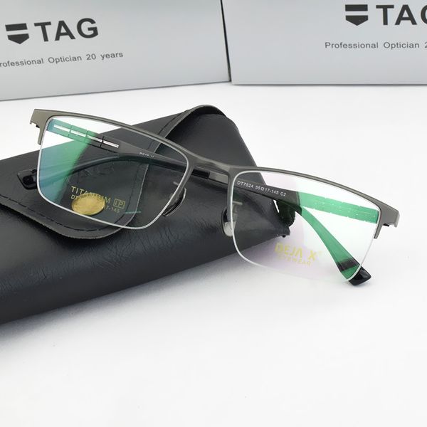 pure titanium glasses frame men titanium alloy prescription eyeglasses silver super light spectacles optical glasses frame 7824
pure titanium glasses frame men titanium alloy prescription eyeglasses silver super light spectacles optical glasses frame 7824