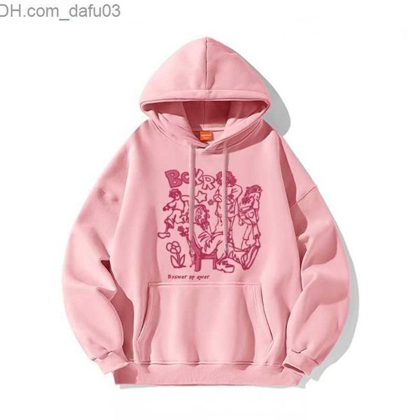 women's hoodies sweatshirts american vintage pink portrait print hoodie women's street hip hop versatile loose couple autumn y2k w, Black
women's hoodies sweatshirts american vintage pink portrait print hoodie women's street hip hop versatile loose couple autumn y2k w, Black