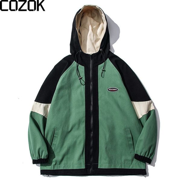 mens jackets college hooded patchwork men fashion vintage streetwear windbreaker korean casual cotton bomber 230726, Black;brown
mens jackets college hooded patchwork men fashion vintage streetwear windbreaker korean casual cotton bomber 230726, Black;brown