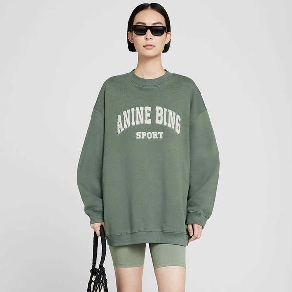 anines bing apparel fashion brand sweatshirt classic letter hand embroidered round neck green loose sweater for women designer tide sportswe, Black
anines bing apparel fashion brand sweatshirt classic letter hand embroidered round neck green loose sweater for women designer tide sportswe, Black