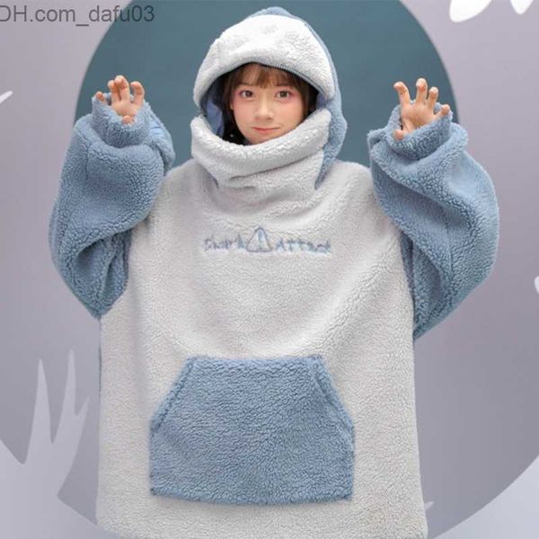women's hoodies sweatshirts women's winter thick matte plush sweatshirt harajuku cute zipper mouth hoodie letter embroidery oversi, Black
women's hoodies sweatshirts women's winter thick matte plush sweatshirt harajuku cute zipper mouth hoodie letter embroidery oversi, Black