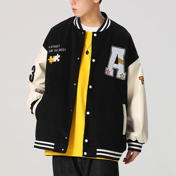 mens jackets men baseball embroidery spring autumn fashion streetwear vintage coats casual outerwear male loose bomber 230726, Black;brown
mens jackets men baseball embroidery spring autumn fashion streetwear vintage coats casual outerwear male loose bomber 230726, Black;brown