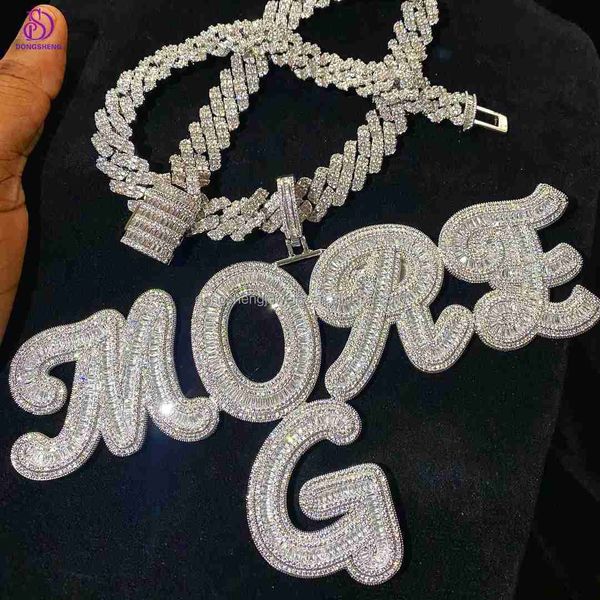 custom charm necklace fashion jewelry hip hop pendant iced out vvs moissanite 925 silver letter name pendant
custom charm necklace fashion jewelry hip hop pendant iced out vvs moissanite 925 silver letter name pendant
