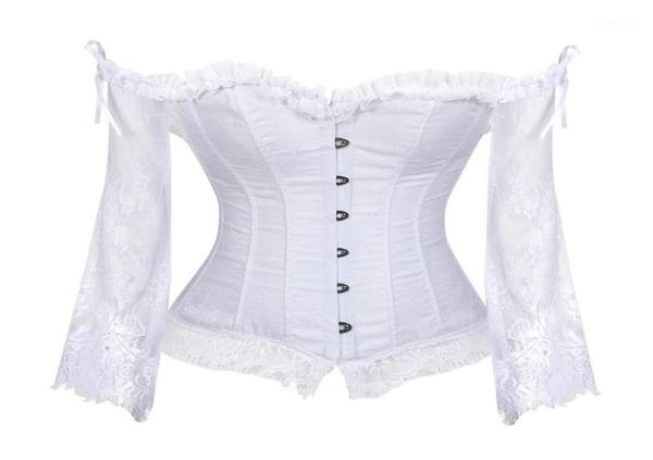 bridal corset for women with sleeves style victorian retro burlesque lace corset and bustiers wedding vest fashion white7308865, Black;white
bridal corset for women with sleeves style victorian retro burlesque lace corset and bustiers wedding vest fashion white7308865, Black;white