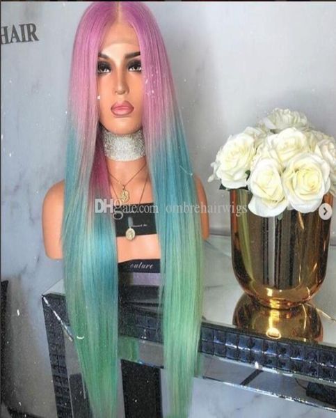 long silk straight mermaid rainbow color lace front wig beauty pastel pink purple blue green colorful hue anime cosplay party wig6283316, Black;brown
long silk straight mermaid rainbow color lace front wig beauty pastel pink purple blue green colorful hue anime cosplay party wig6283316, Black;brown