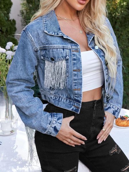 womens jackets streetwear women vintage single breasted tassel blue denim short jacket spring autumn female loose jeans coat outwear 230726, Black;brown
womens jackets streetwear women vintage single breasted tassel blue denim short jacket spring autumn female loose jeans coat outwear 230726, Black;brown