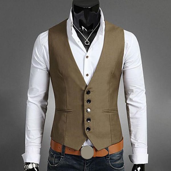 mens vests business men solid color v neck button pocket sleeveless slim vest waistcoat 230726, Black;white
mens vests business men solid color v neck button pocket sleeveless slim vest waistcoat 230726, Black;white