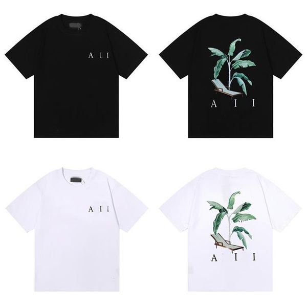 2023 summer new fashion brand am pattern printed cotton double yarn short sleeve t-shirt for men and women, White
2023 summer new fashion brand am pattern printed cotton double yarn short sleeve t-shirt for men and women, White