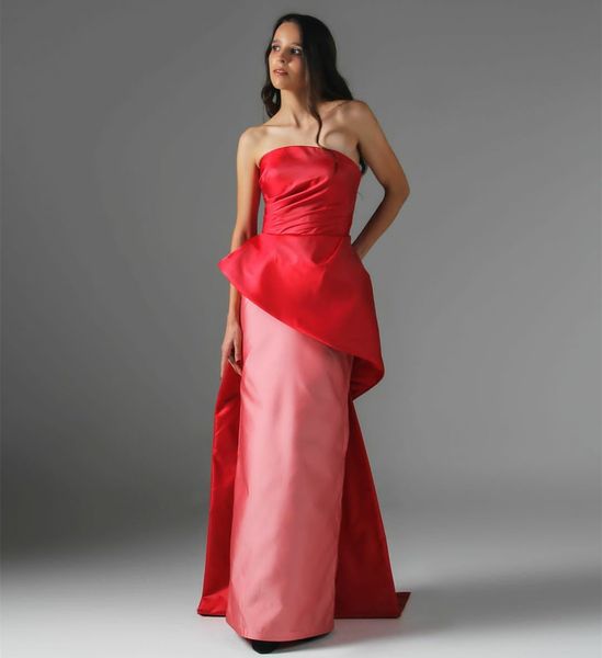 elegant long pink satin evening dresses sheath zipper back floor length pleats prom dresses robe de soiree strapless formal party gown for w, Black;red
elegant long pink satin evening dresses sheath zipper back floor length pleats prom dresses robe de soiree strapless formal party gown for w, Black;red