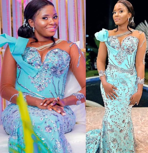 2023 aso ebi sky blue mermaid prom dress sequined lace beaded evening formal party second reception birthday engagement gowns dresses robe d, Black
2023 aso ebi sky blue mermaid prom dress sequined lace beaded evening formal party second reception birthday engagement gowns dresses robe d, Black