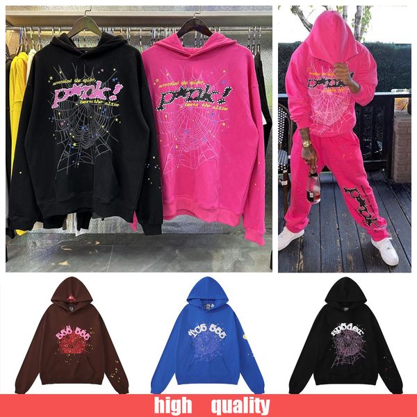 designer mens hoodie pink sweatshirt sp5der young thug 555555 hoodies men women hip hop spider web print pullover hoody sweatshirts sp5der h, Black
designer mens hoodie pink sweatshirt sp5der young thug 555555 hoodies men women hip hop spider web print pullover hoody sweatshirts sp5der h, Black