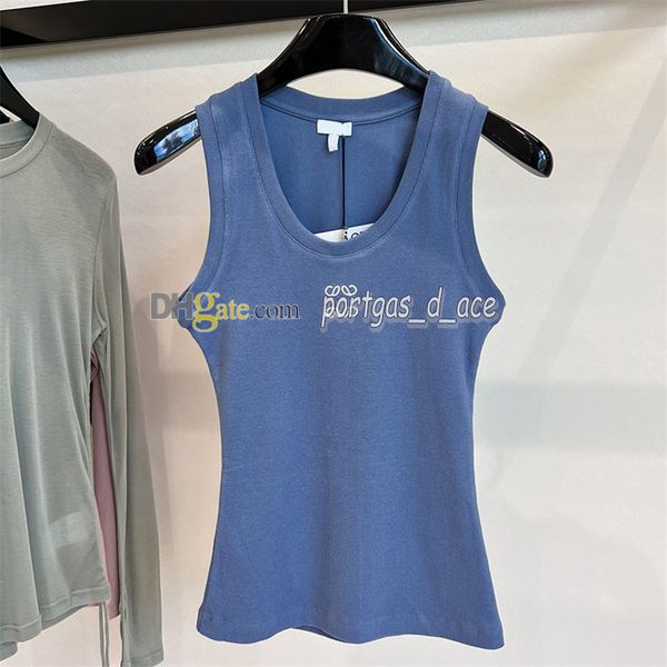 designer knitted tank women t shirts letter embroidered blue tanks sleeveless woman shirt cool summer holiday vest knits, Black
designer knitted tank women t shirts letter embroidered blue tanks sleeveless woman shirt cool summer holiday vest knits, Black