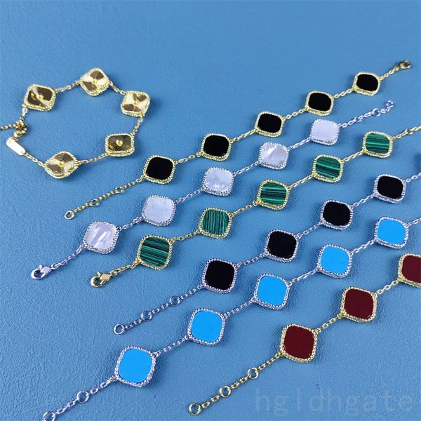 luxurious designer bracelet for woman 4 leaf clovers bracelet as gifts classic gemstone plated gold mens thin ins lucky flower charm bracele, Golden;silver
luxurious designer bracelet for woman 4 leaf clovers bracelet as gifts classic gemstone plated gold mens thin ins lucky flower charm bracele, Golden;silver