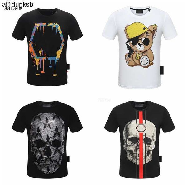 t bear philipps sleeve bear mens skull diamond tshirts shirt short men dollar brown designer brand plein tee oneck skulls tshirt tees pb 12, White;black
t bear philipps sleeve bear mens skull diamond tshirts shirt short men dollar brown designer brand plein tee oneck skulls tshirt tees pb 12, White;black