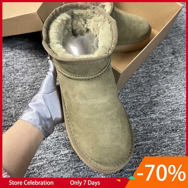 boots 2022 classic ultra mini boots short ankle winter sheepskin snow boots women platform booties waterproof natural wool fur fashion warm, Black
boots 2022 classic ultra mini boots short ankle winter sheepskin snow boots women platform booties waterproof natural wool fur fashion warm, Black