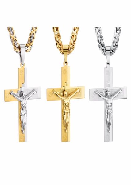 crucifix jesus pendant necklace gold color stainless steel christs bible men jewelry byzantine chain gift for father6786096, Silver
crucifix jesus pendant necklace gold color stainless steel christs bible men jewelry byzantine chain gift for father6786096, Silver