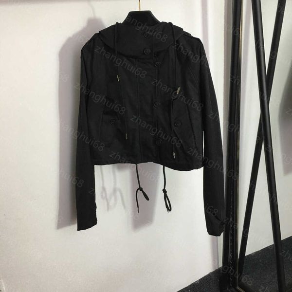 23ss womens jacket womens designer clothing back letter print drawstring hooded short long sleeve trench coat zipper coat women clothes, Black;brown
23ss womens jacket womens designer clothing back letter print drawstring hooded short long sleeve trench coat zipper coat women clothes, Black;brown