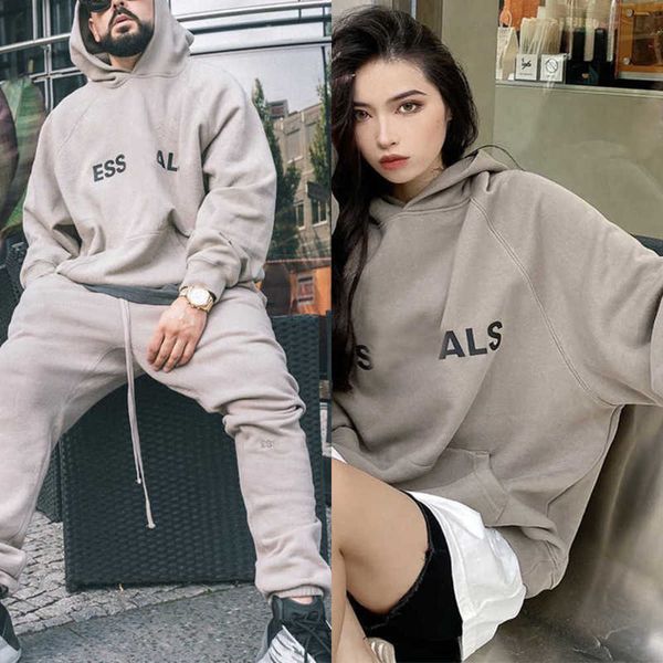 men's and women hoodies leisure fashion trends essentiel designer tracksuit hoody set casual oversize hooded pullover essentail long sl, Black
men's and women hoodies leisure fashion trends essentiel designer tracksuit hoody set casual oversize hooded pullover essentail long sl, Black