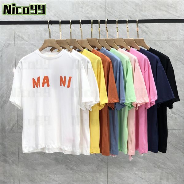 marns printed letters cotton loose round neck versatile trend casual large size men and women short sleeve, White;black
marns printed letters cotton loose round neck versatile trend casual large size men and women short sleeve, White;black