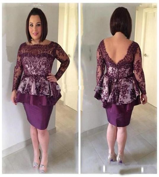 plus size elegant lace knee length mother of the bride dresses peplum bateau long sleeves mother dresses short party formal gown4092912, Black;red
plus size elegant lace knee length mother of the bride dresses peplum bateau long sleeves mother dresses short party formal gown4092912, Black;red