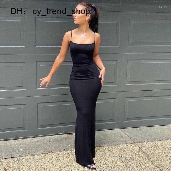 casual dresses 2023 summer spaghetti strap black skims long dress women sleeveless solid skinny bodycon trumpet maxi vestidos1, White;black
casual dresses 2023 summer spaghetti strap black skims long dress women sleeveless solid skinny bodycon trumpet maxi vestidos1, White;black