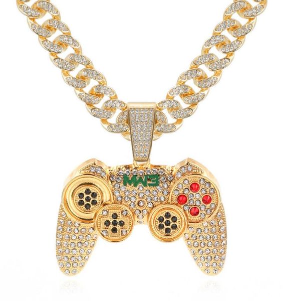 rhinestone cuban necklace iced out link chain game controller handle pendant necklace for women men gold color hip hop jewelry x077232860, Silver
rhinestone cuban necklace iced out link chain game controller handle pendant necklace for women men gold color hip hop jewelry x077232860, Silver
