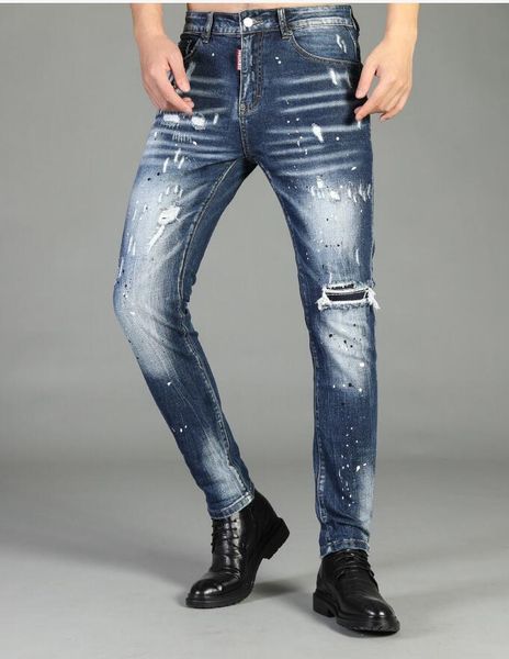 jeans new arrivals d2 mens luxury denim holes trousers skinny feet biker pants clothing pant fshjles935, Blue
jeans new arrivals d2 mens luxury denim holes trousers skinny feet biker pants clothing pant fshjles935, Blue