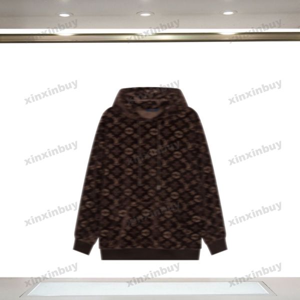 xinxinbuy men women designer velvet hoodie roma double letter jacquard fabric sweater blue black white brown gray s-2xl, Black;brown
xinxinbuy men women designer velvet hoodie roma double letter jacquard fabric sweater blue black white brown gray s-2xl, Black;brown