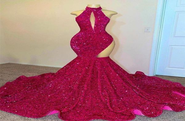 fuchsia halter sequin mermaid prom dresses sheer tulle cutout sparking women holiday wear celebrity party evening gowns plus size 5109682, Black
fuchsia halter sequin mermaid prom dresses sheer tulle cutout sparking women holiday wear celebrity party evening gowns plus size 5109682, Black