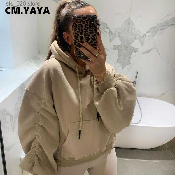 women's hoodies sweatshirts cm.yaya autumn winter brushed women hoodies solid casual full sleeve pullovers fleece women's sweatshi, Black
women's hoodies sweatshirts cm.yaya autumn winter brushed women hoodies solid casual full sleeve pullovers fleece women's sweatshi, Black
