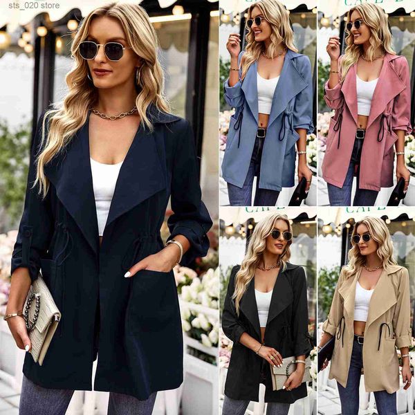 women's jackets autumn/winter windbreaker coat 2022 new product temperament commuter fashion women's wear t230727, Black;brown
women's jackets autumn/winter windbreaker coat 2022 new product temperament commuter fashion women's wear t230727, Black;brown