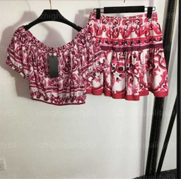 designer skirts womens two piece sets streetwear vintage print one neck short sleeve blouse high waist pleated skirt fashion travel shoppin, White
designer skirts womens two piece sets streetwear vintage print one neck short sleeve blouse high waist pleated skirt fashion travel shoppin, White