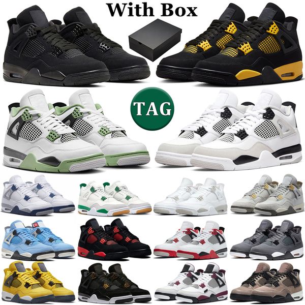 with box jumpman 4 4s basketball shoes men women thunder military black cat pine green midnight navy seafoam university blue mens trainers s
with box jumpman 4 4s basketball shoes men women thunder military black cat pine green midnight navy seafoam university blue mens trainers s