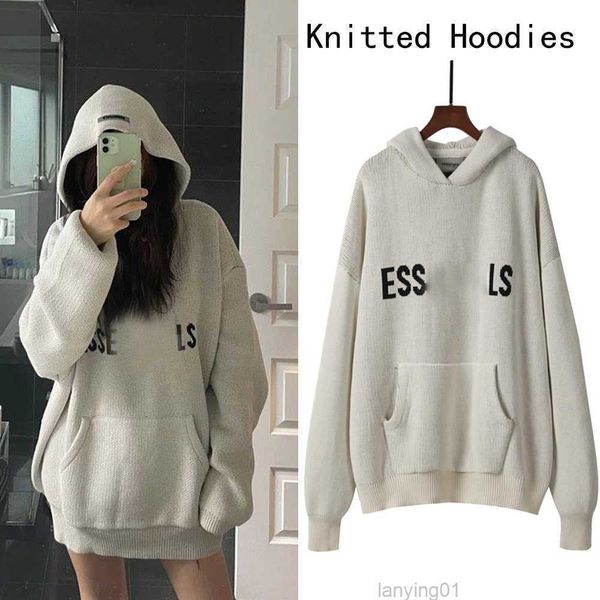 2023 mens women designer essentialhoodie sweater knits keep warm in autumn winter hooded sweatshirt loose letter essentail hoodies casual pu, Black
2023 mens women designer essentialhoodie sweater knits keep warm in autumn winter hooded sweatshirt loose letter essentail hoodies casual pu, Black